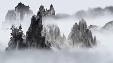祖国山河水墨风格视频的预览图